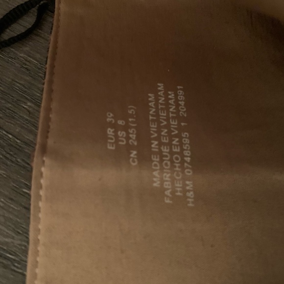 NWOT H&M Snakeskin print ankle boots size 8 - Picture 7 of 7